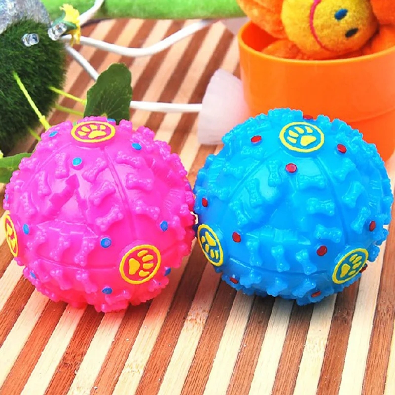 

Pet Dog Cat Products Colorful Missing Food Ball Snack Squeak Toys