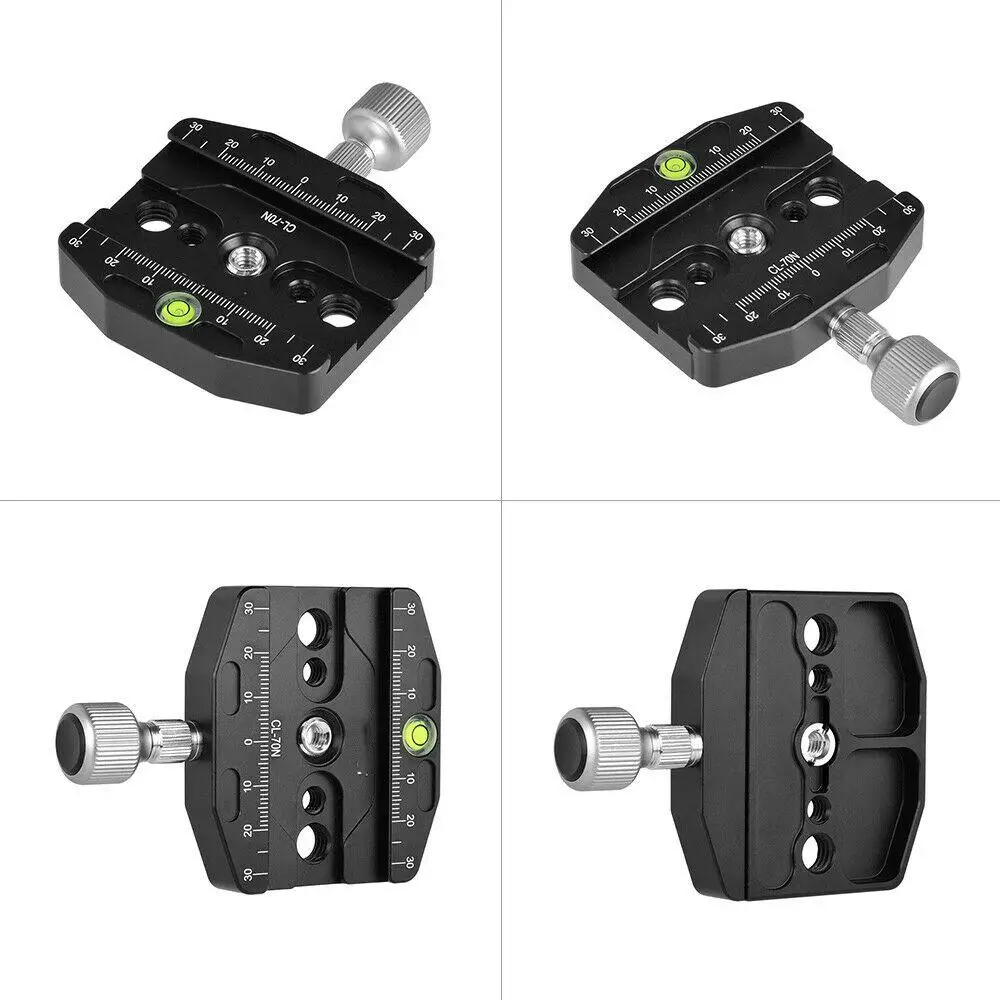 QR пластина зажим CL-70N 70 мм быстроразъемный QR пластина зажим для Arca швейцарского типа БЫСТРОРАЗЪЕМНАЯ пластина с резьбой 3/" R60