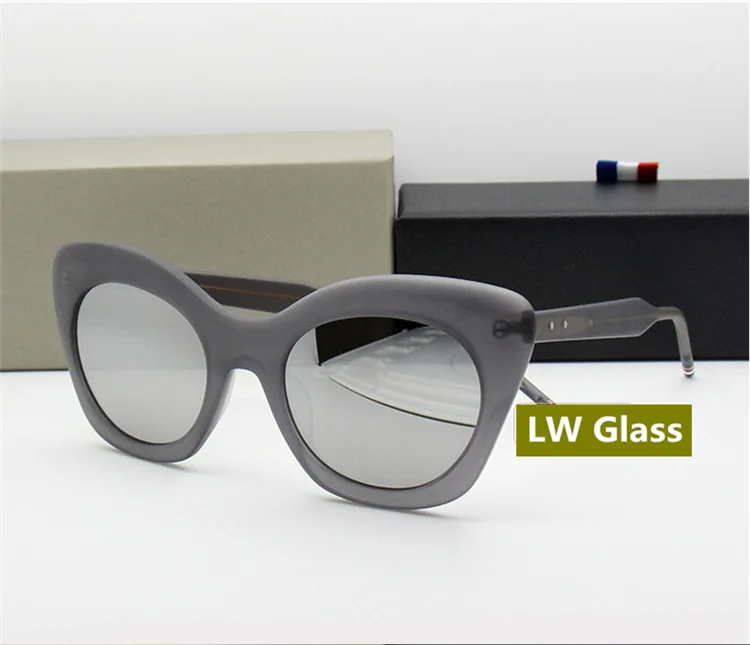 Lens Cateye grey Männer Thom sliver York Lens Sonne Vintage Retro Blue Lens 2018 Frauen Und brown Lens Tb508 Sonnenbrille New Glas Mode Weiß Marke 0Swn1USrx