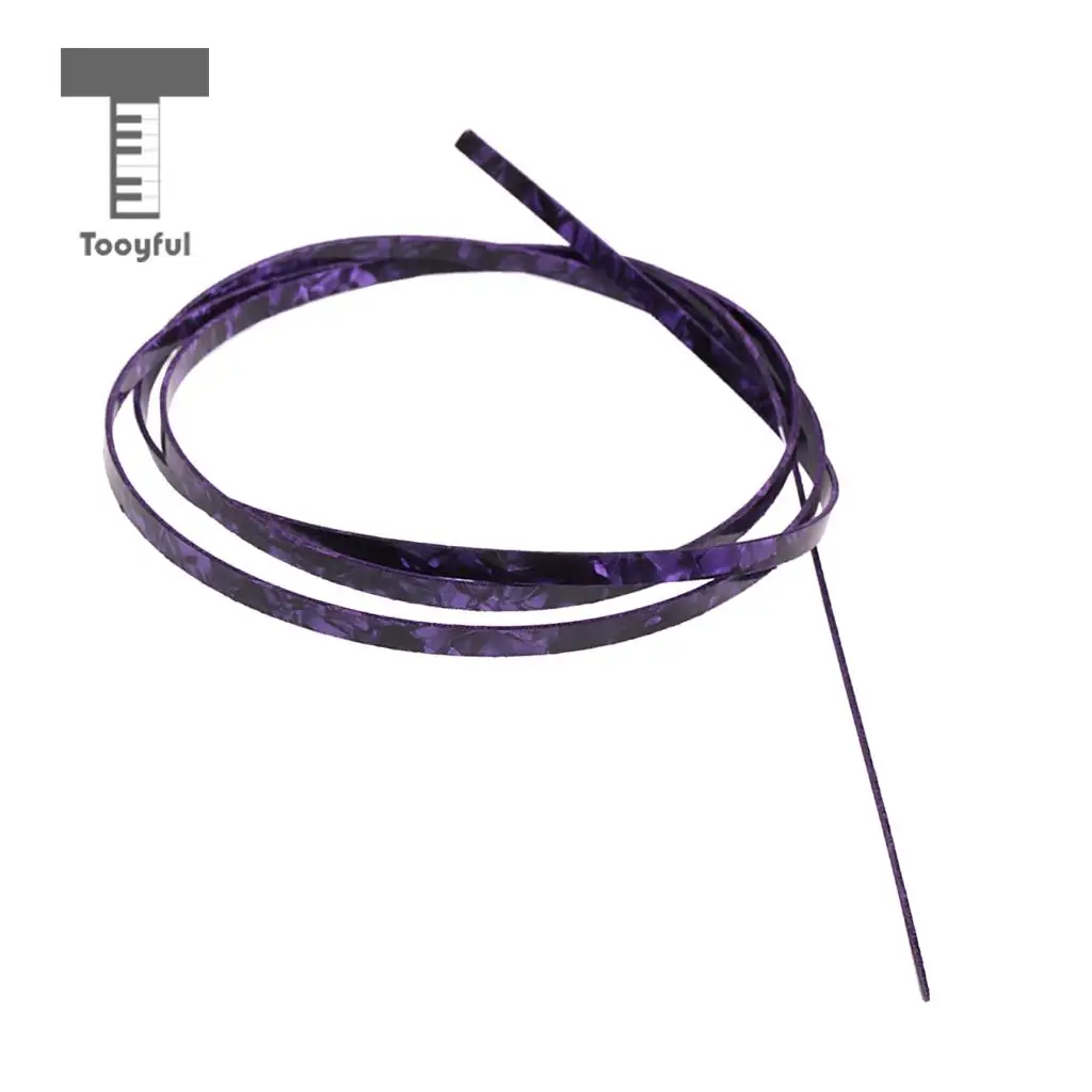Tooyful Purple Celluloid Guitar Binding Purfling Strip for Luthiers 1620x6x1.5mm