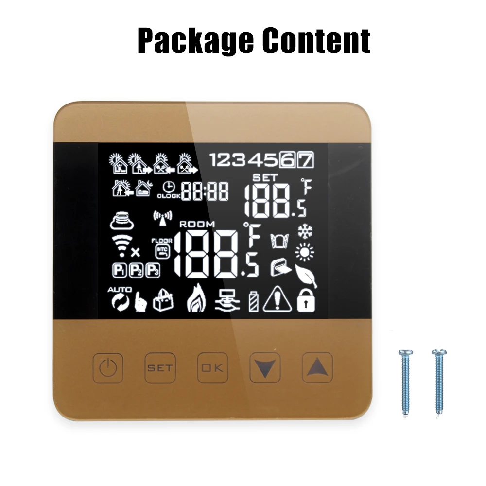

Wifi Thermostat Water Floor Heating Thermostat for Warm Floor Alexa Smar Heating System Programmable Temperature Controller 3A