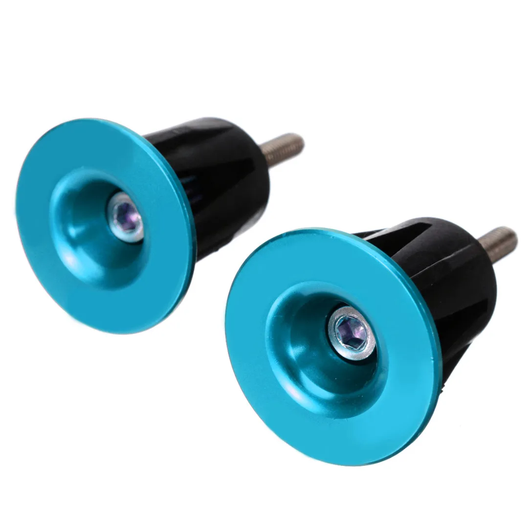 1 Pair Bicycle Handlebar Grip Caps MTB Road Bike Bicycle Aluminum alloy Handlebar Grips Bar End Caps Plug Bike Parts