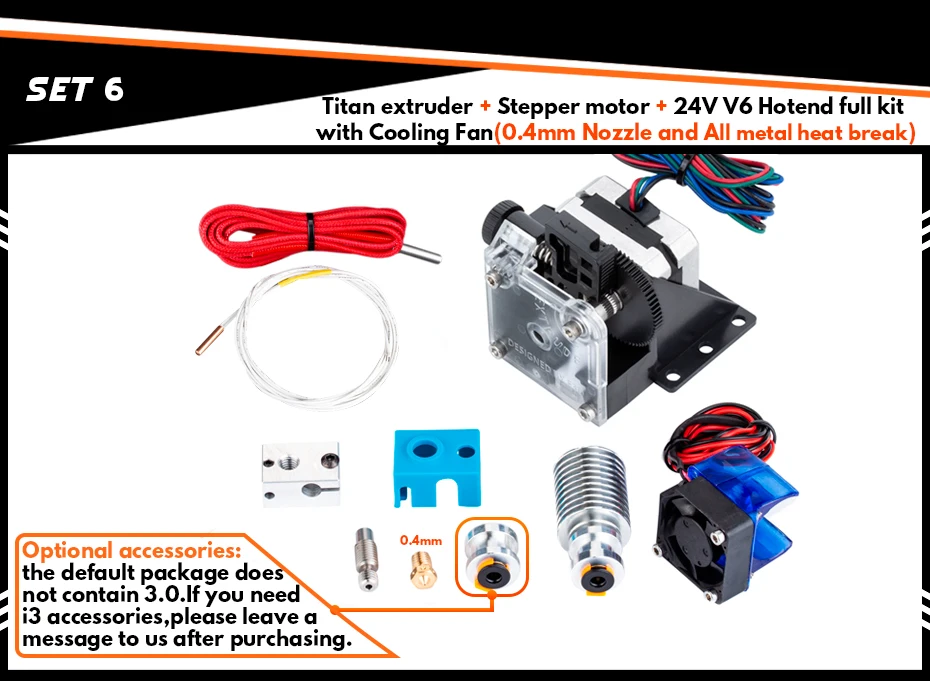 3D принтер DFORCE titan экструдер для 3D принтера reprap MK8 J-head bowden опционально i3 ender3 cr10