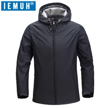 IEMUH Брендовые куртки для пеших прогулок, ветрозащитные, водонепроницаемые, 8000 мм, флисовые куртки для улицы, мужские теплые пальто для кемпинга, походов, дождевиков