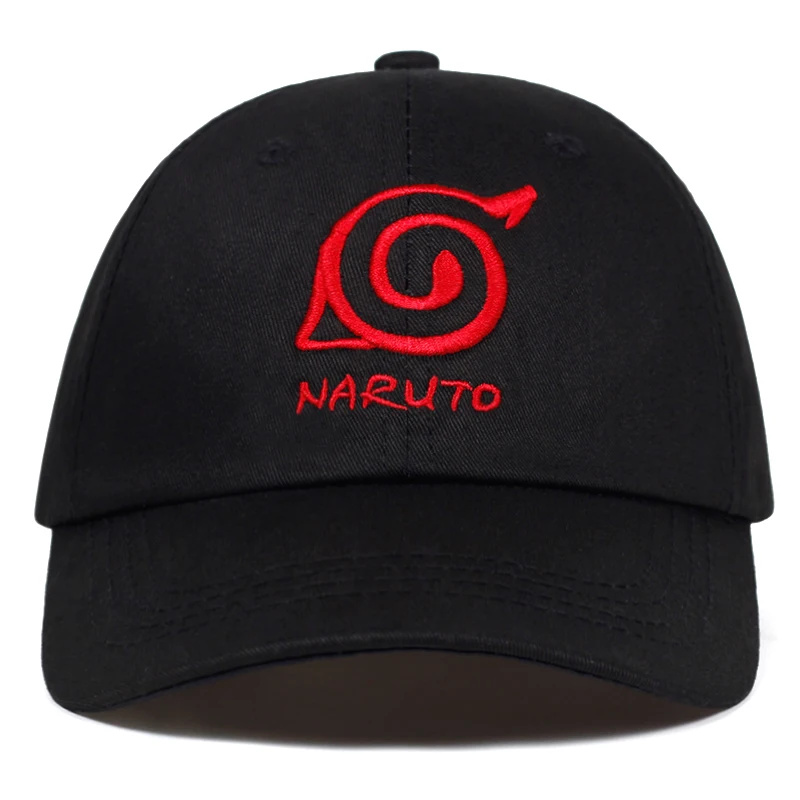 Аниме Бейсболка Наруто Uchiha Uzumaki Логотип Хлопок Snapback кепка бейсболка для мужчин