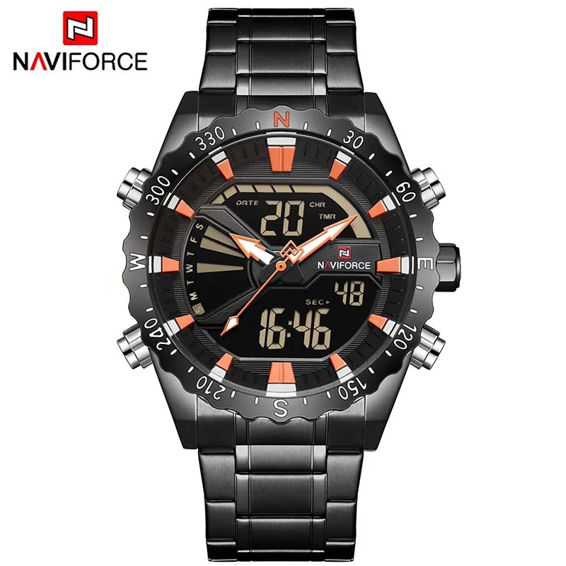 NAVIFORCE кварцевые наручные часы лучший бренд класса люкс мужские s спортивные