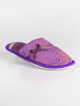 

AMIX Slippers with print and bow