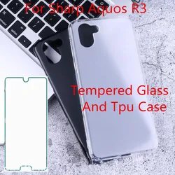 На Алиэкспресс купить стекло для смартфона for sharp aquos r3 soft silicone tpu back cover case 9h 0.3mm 2.5d tempered glass film for sharp aquos r3