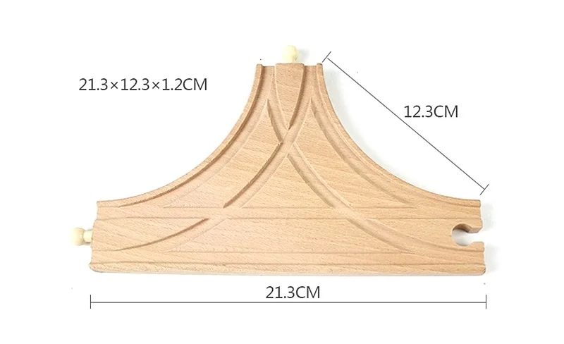 Деревянные железные дороги аксессуары набор путей для поезда Игрушки Деревянный трек работа с деревянным поездом треки все основные