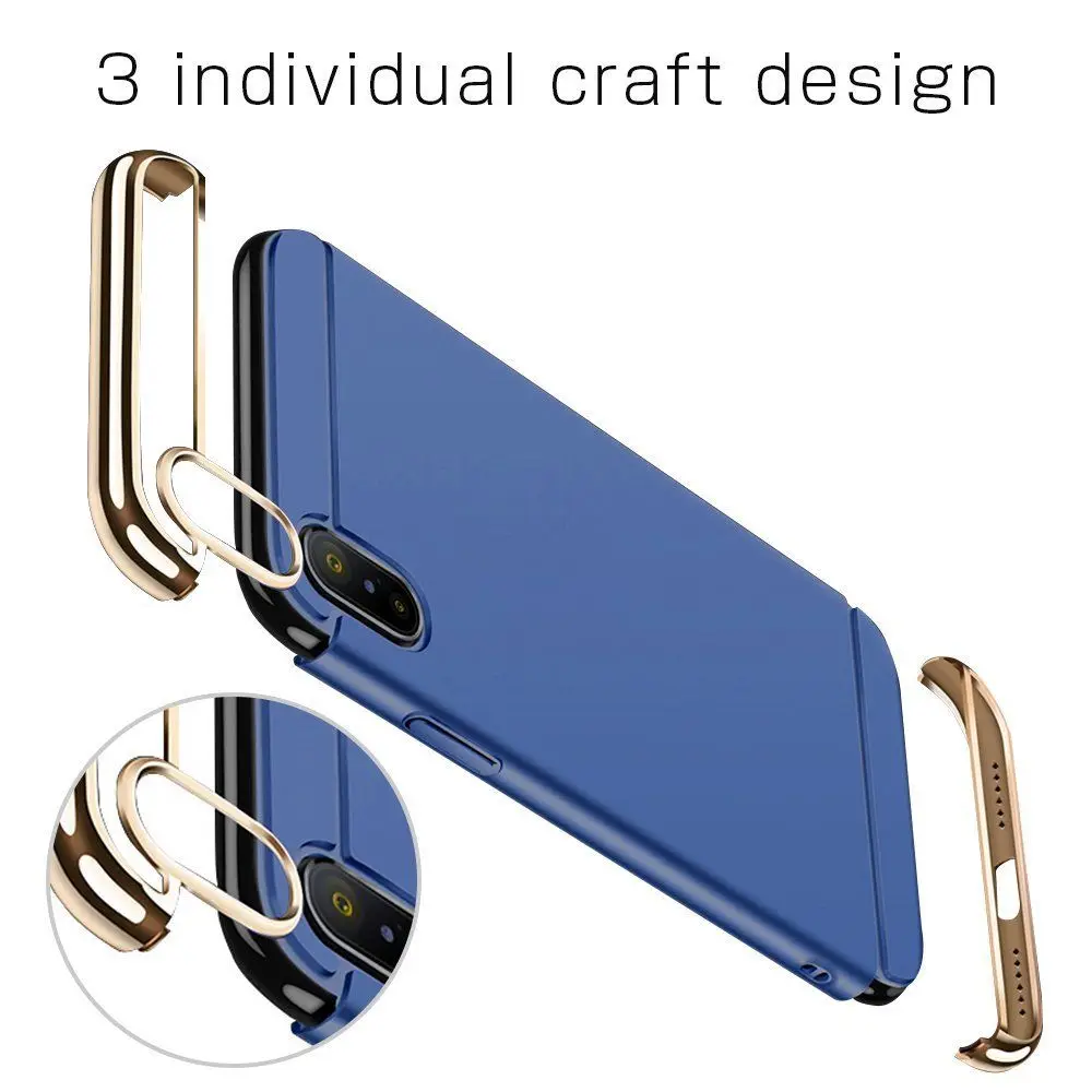 Ultra Thin Plating 3 IN 1 Shockproof Hard Case Cover For Huawei P Smart P20 P20 Lite Mate 10 Lite P10 Y5 2017 Honor 9 Lite Capa (3)