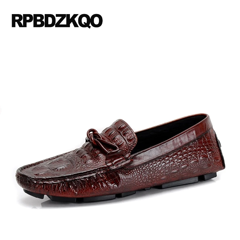 alligator slip on shoes