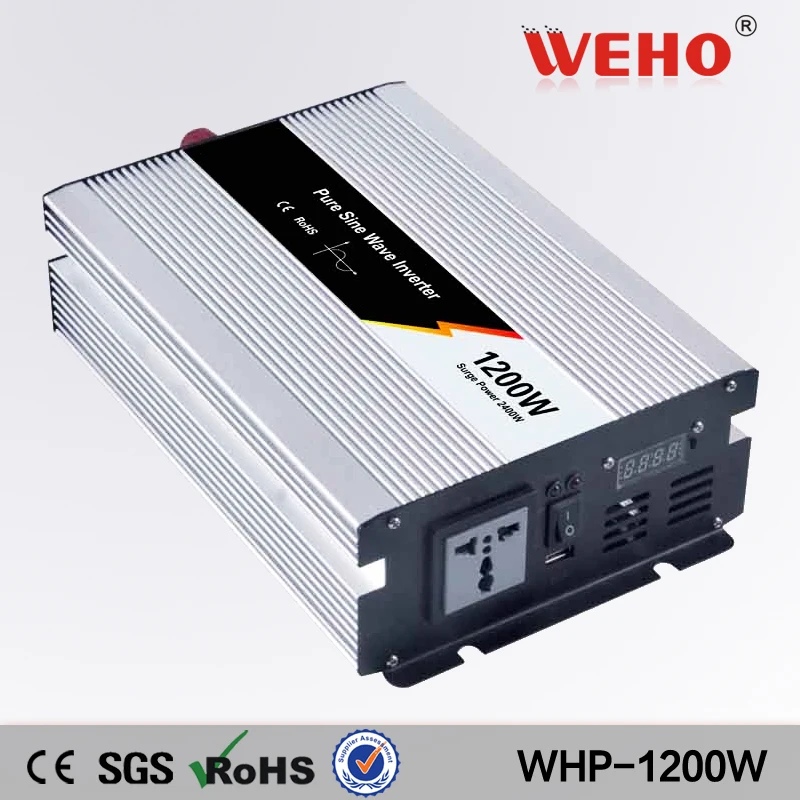 

(WHP1200-242)1200w pure sine wave power inverter 24vdc input/230vac output solar inverter