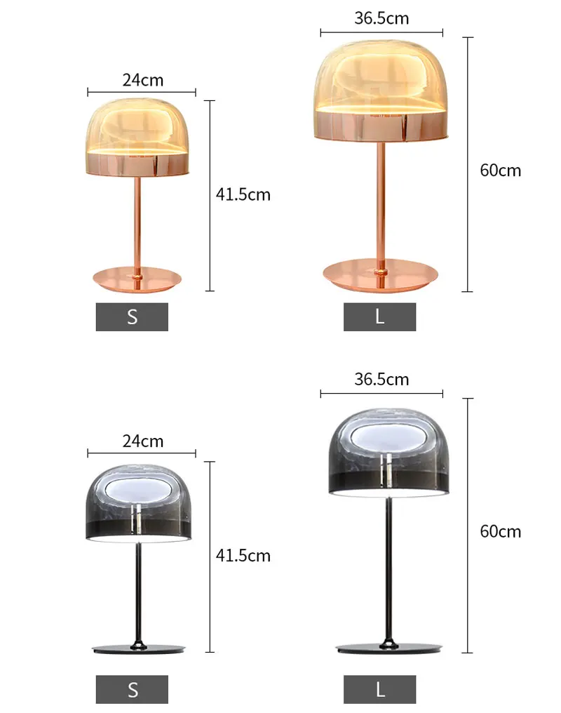 Modern Nordic Minimalist Metal Glass Table Lamp Italy Design Rose Gold Table Light Bedside Lamp For Living Room Study Bedroom (7)
