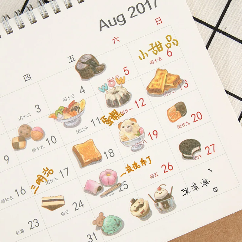 6 шт./лот вкусные пищевые пончики бумажная наклейка сделай сам скрапбукинг