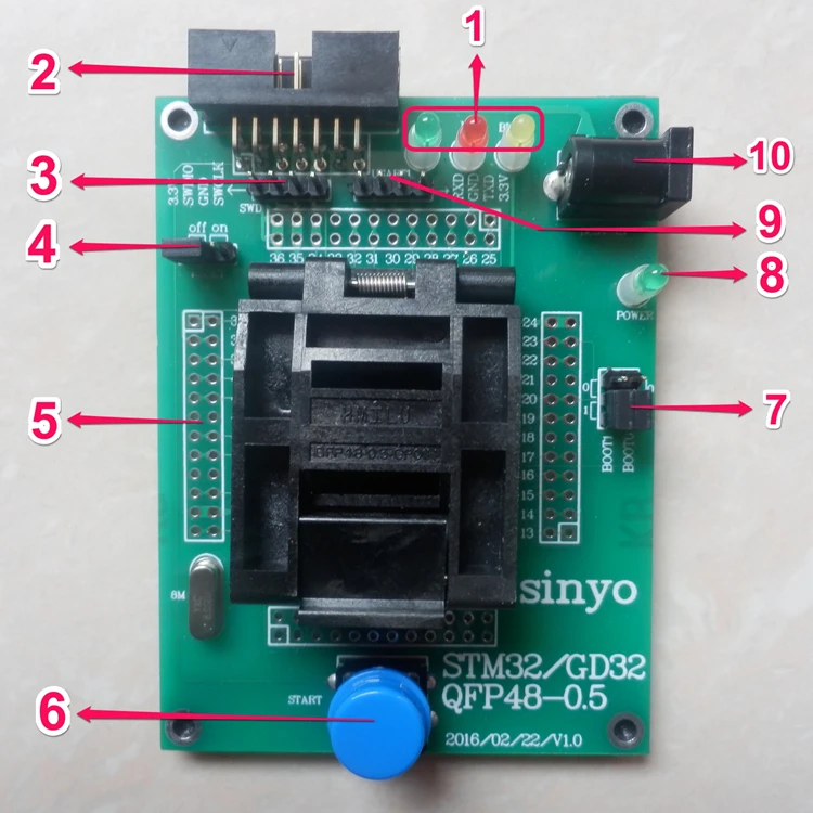 QFP64 горелки, STM32 горелки, GD32 горелки