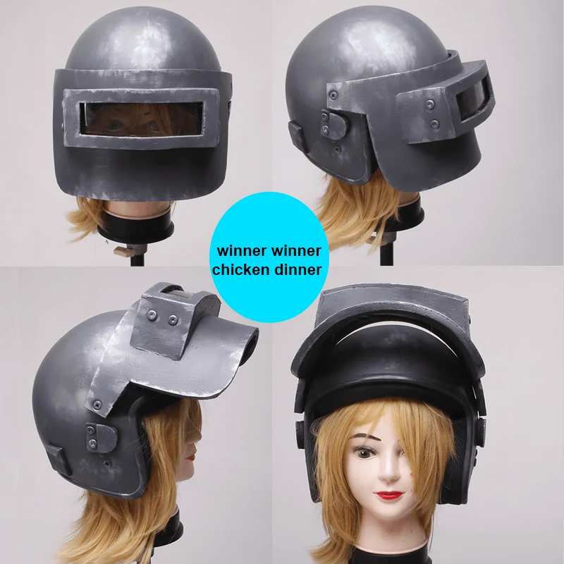  Playerunknown's Battlegrounds Winner Winner Chicken Dinner PUBG Level 3 Helmet Cosplay Open Close F