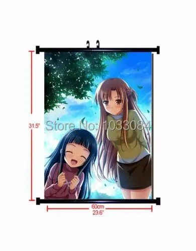 

HOME Decor Anime Poster Wall Scroll Sword Art Online "SAO" 230371 Asuna & Yui