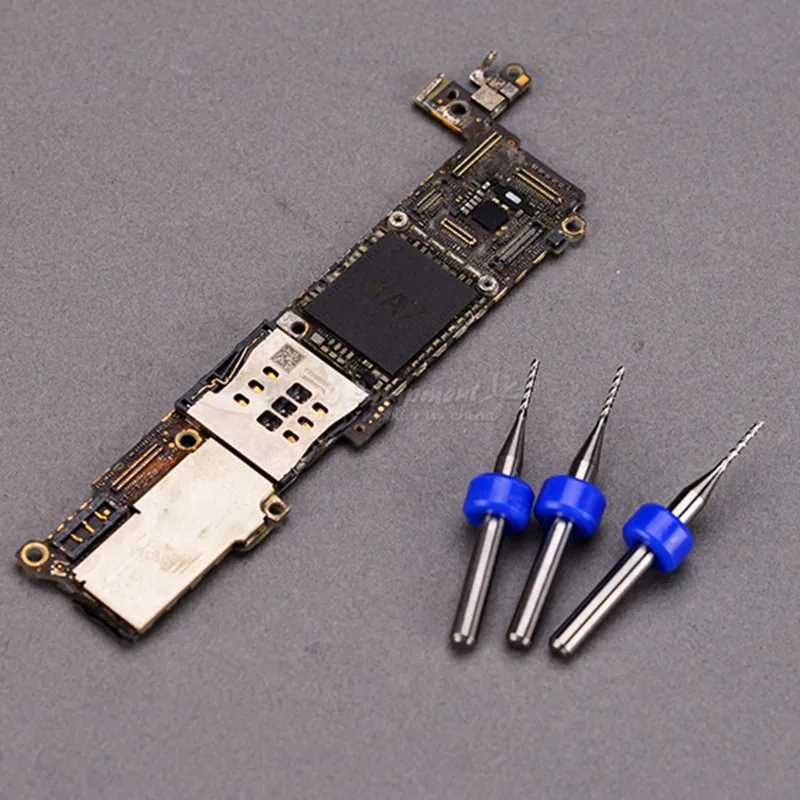 50PCS 1.0mm PCB kit Cutting Bits Millinging Cutters Kit for IC chip Milling Machine and cnc milling machine