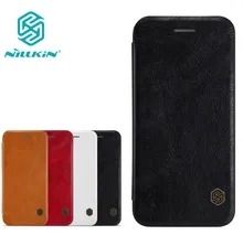 

100% Original NILLKIN QIN Luxury Leather Case for Apple iPhone 7 Flip Cover Phone Bag & Gift