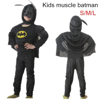 

Muscle batman costume children kid boy girl halloween costume the spider man superhero mask ball Masquerade party clohing