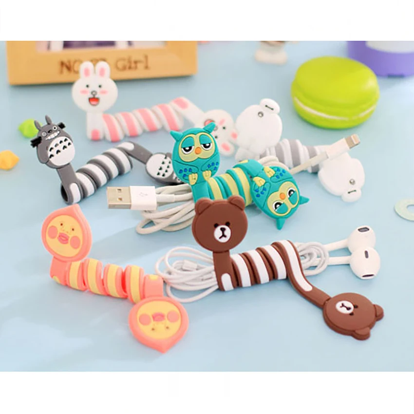 Funelego 10 20 Pcs 1 Lot Cables Winder Organizer For iPhone USB Line Protect D13 Model for Mouse Earphone Wire Cartoon Style Funelego 10 20 Pcs 1 Lot Cables Winder Organizer For iPhone USB Line Protect D13 Model for Mouse Earphone Wire Cartoon Style