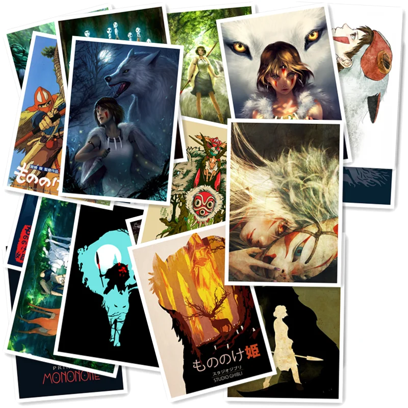 

A1-31 Mononoke Hime Miyazaki Hayao 20/pcs Laptop Sticker Home Decor Styling Wall Travel Suitcase Kids Toys Graffiti Sticker