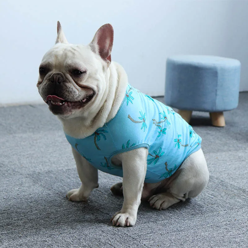 

Summer Dog Clothes French Bulldog S-3XL Dog Vest Shirt Puppy Dogs Costume Cotton Pet Cat Clothing For Small Medium Dogs Clothes