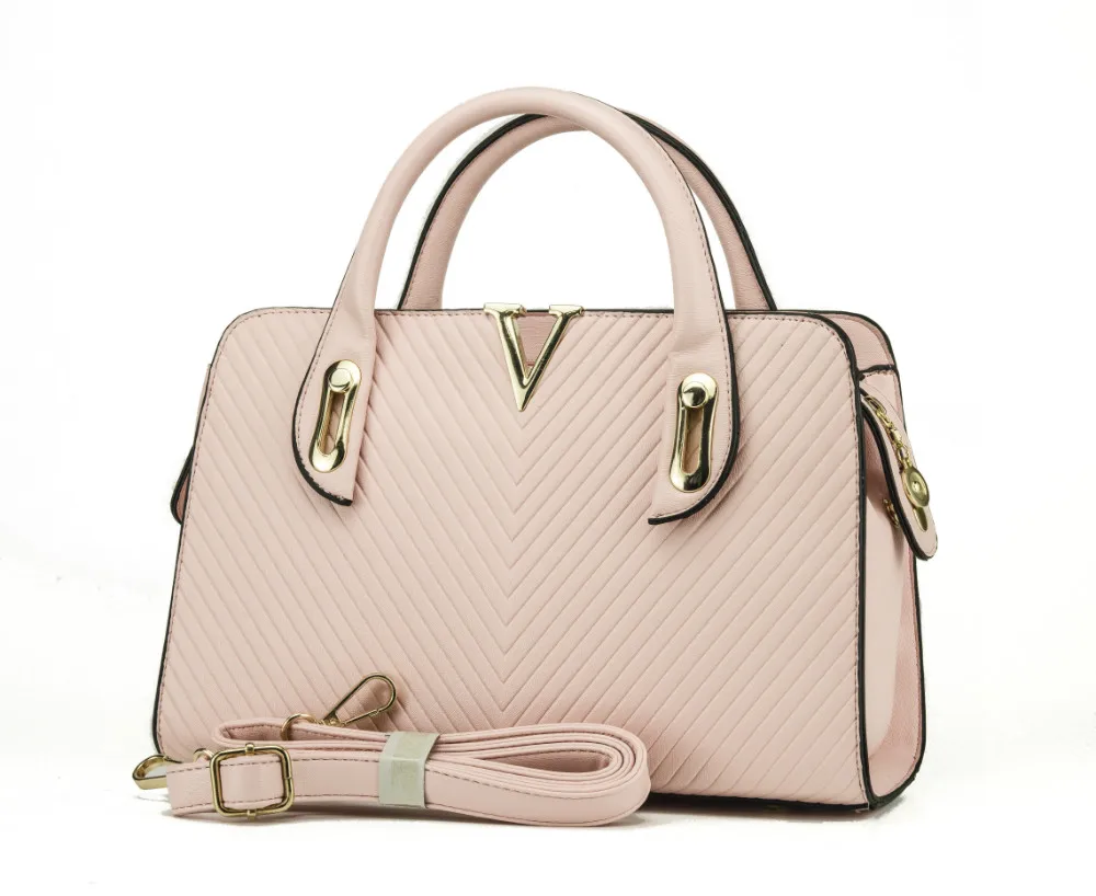 

2016 Hot  PU Leather Women Handbags Fashion Silt Pocket Zipper Striped Brand Designer Handbags High Quality PU Leather C1032