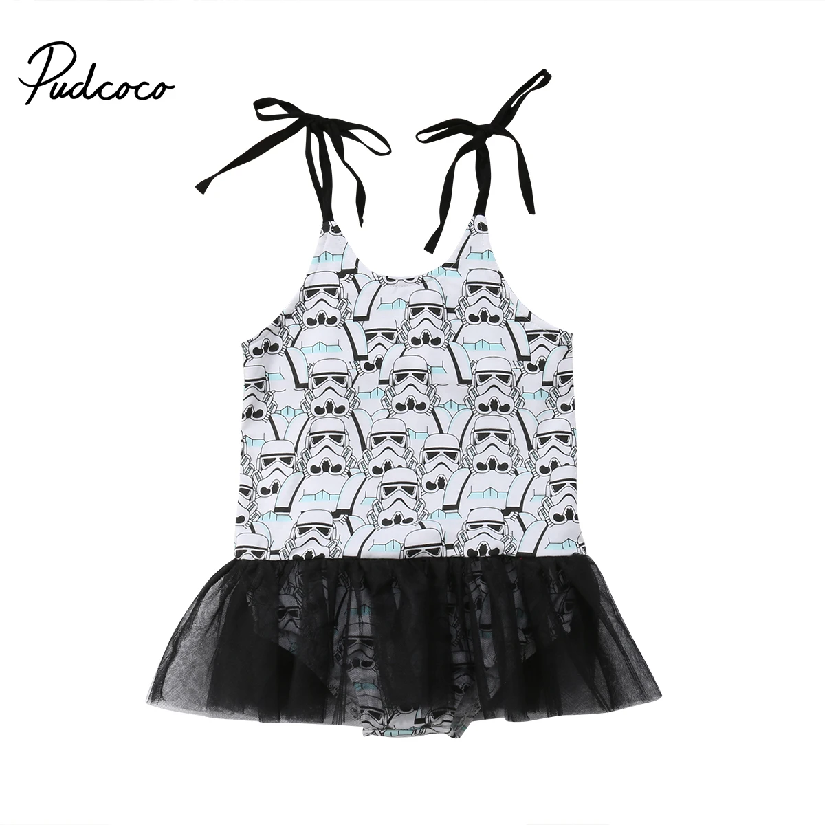 

2018 Brand New Infant Toddler Cute Children Baby Girl Kids Star Wars Outfit Set Strap Princess Dress Romper Skirt Sunsuit