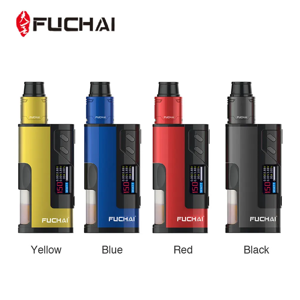 

Original Fuchai Squonk 213 150W 21700 VW Kit with Fuchai Squonk Mod & Fuchai RDA Maximum Output 150W No 21700/18650 Battery Vape