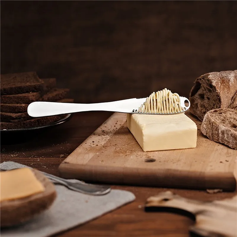 3 в 1 из нержавеющей стали сырный Терка нож для масла измельчитель десертное варенье-распылитель крем-скраб Хлеборезка Кухонные гаджеты