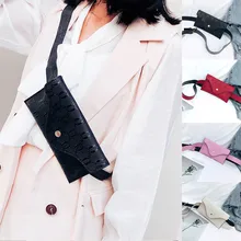 Модная сумка на пояс для женщин однотонная одежда линии кожа Посланник нагрудный ремень сумки супер качество поясная сумка для