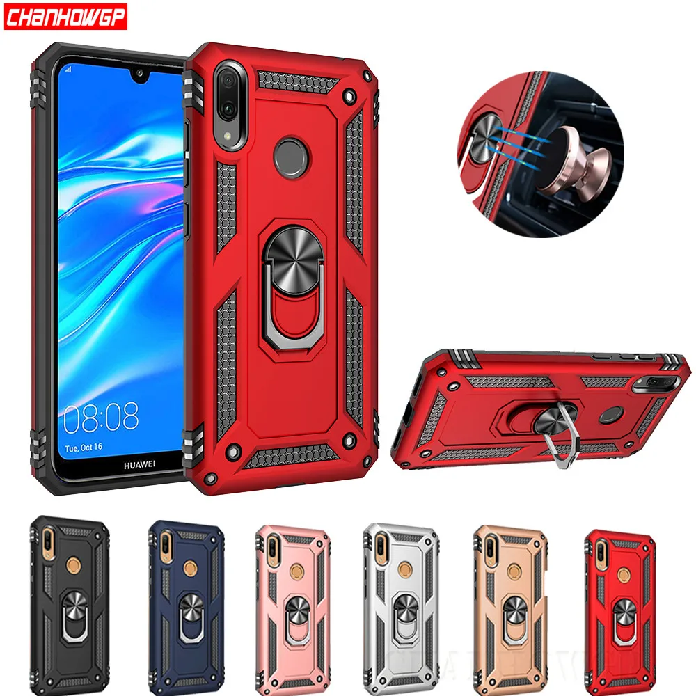 

Finger Ring Kickstand Case For Huawei Y5 Y6 Y7 P Smart 2019 P30 Pro P20 Lite Honor 8A 8C 8S honor 10 Lite Nova 3e Cover Cases