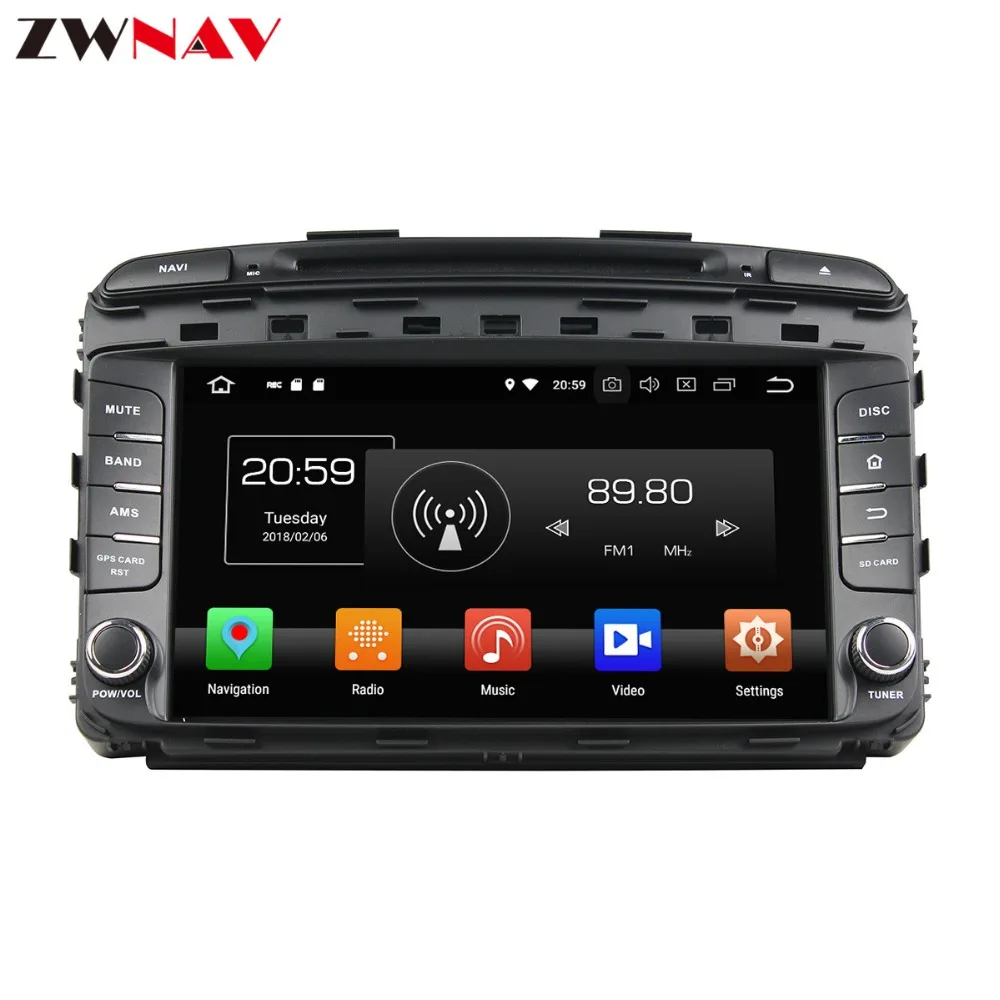 Perfect 9" Android 9 4+32G Car DVD Player GPS navigation For KIA SORENTO 2015+ headunit multimedia player tape recorder 5