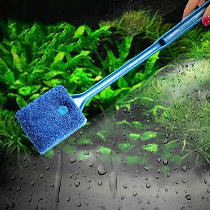 

Cleaning Brush Plastic Sponge Aquarium Glass Algae Cleaner Glass Plant Aquarium Fish Tank Aquarium Accessories