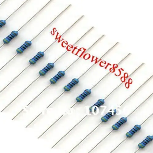 Free shipping 1000pcs Resistors 1.0 Ohms 1/4W 1 Metal Film Resistorin