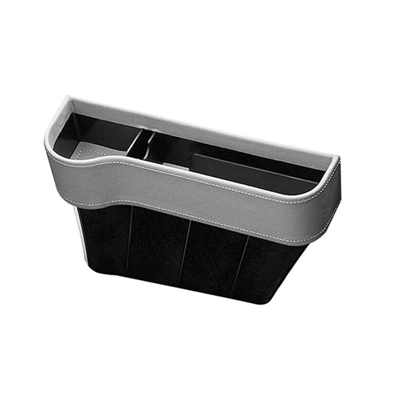 

Organizer PU Leather Car Decor Car Seat Gap Storage Box Left Cup Holder