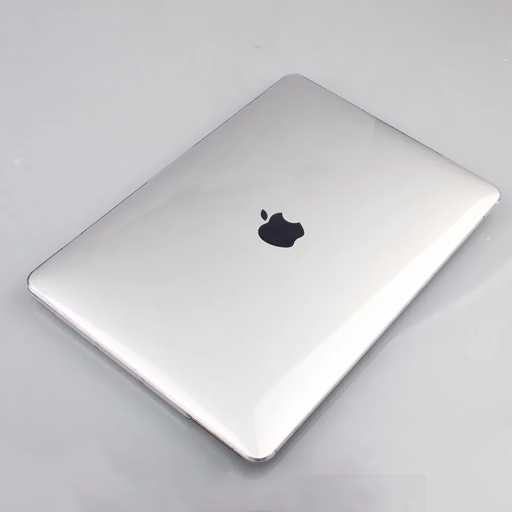 Прозрачный жесткий прорезиненный чехол для ноутбука и клавиатуры MacBook Pro Air 11 12 13 15