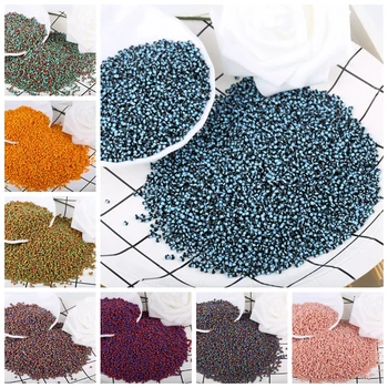

1000pcs/lot 2mm Two-color Beads Round Hole Glass Seed Beads Crystal Tricolor Beads For Jewelry Making Necklace Handmade DIY