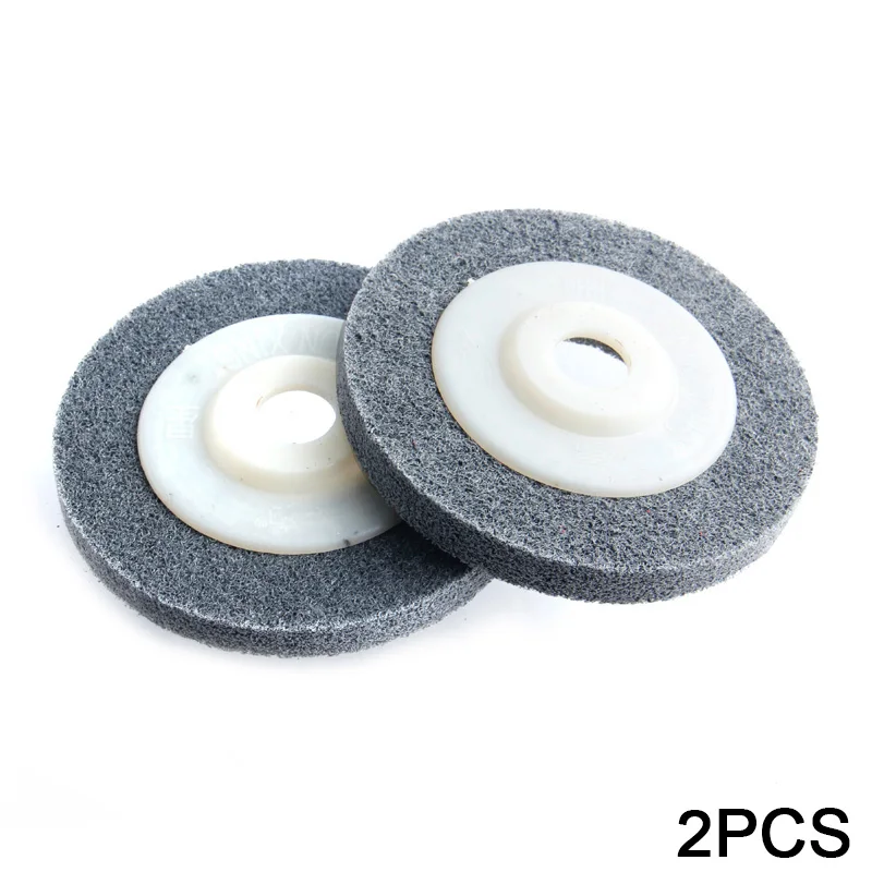 Nylon Fiber Polishing Wheel 4"/100mm Grinding Abrasive Disc 7p Metal Polishing Abrasive Tools - Цвет: 2pcs