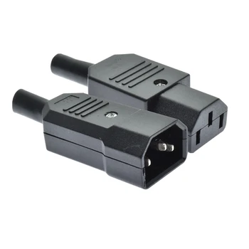 

Electrical 250v 10A Standart Copper IEC320 C13 C14 AC Power Cord Cable Male Female Plug AC Socket PDU/UPS Outlet
