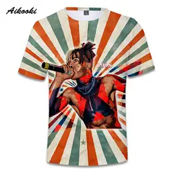 3D мужская футболка в стиле хип-хоп xxxtentacion рубашки летняя мода Поп-мужчины крутая 3D принт футболка музыка Рэппер футболки хип-хоп xxxtentacion