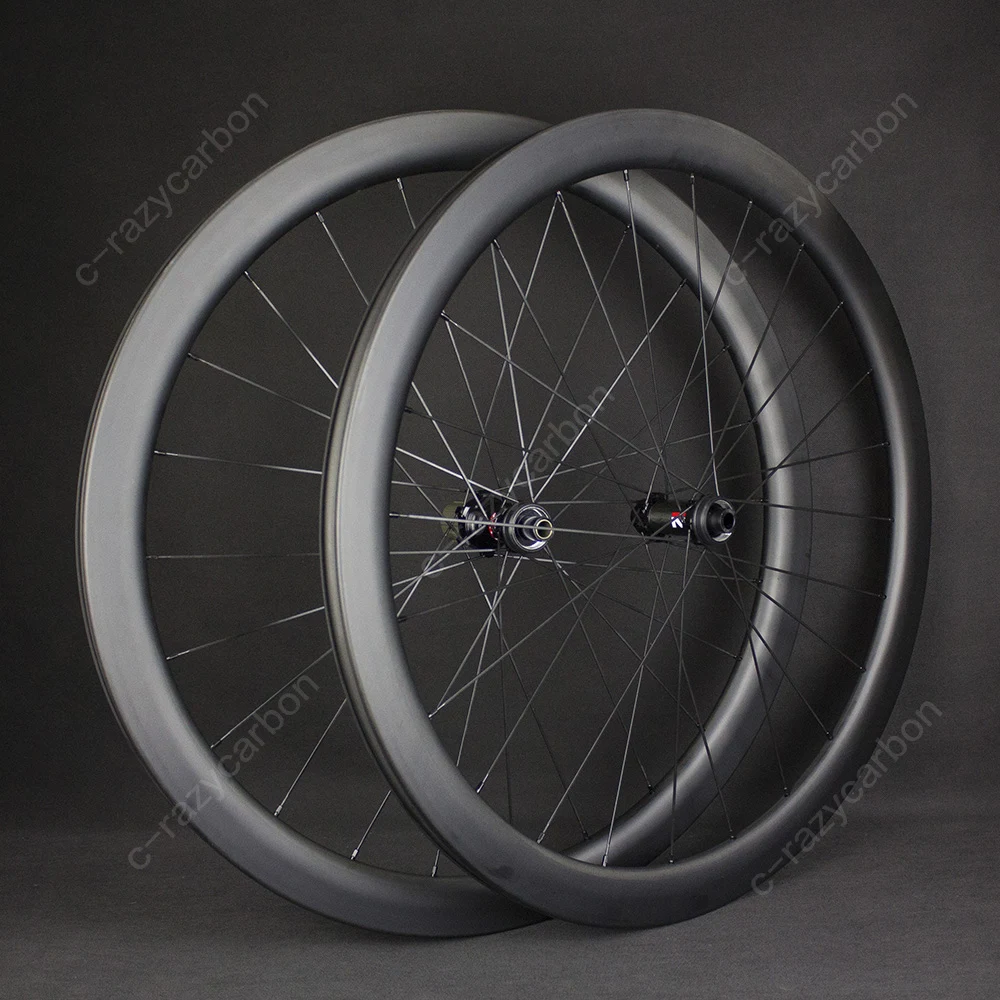 Flash Deal Promotion!2019 700C Road 45mm Carbon Wheels Disc Brake with Center Lock Tubular/Clincher/Tubeless with Novatec Swiss DT Hubs 2 Flash Deal Promotion!2019 700C Road 45mm Carbon Wheels Disc Brake with Center Lock Tubular/Clincher/Tubeless with Novatec Swiss DT Hubs 2