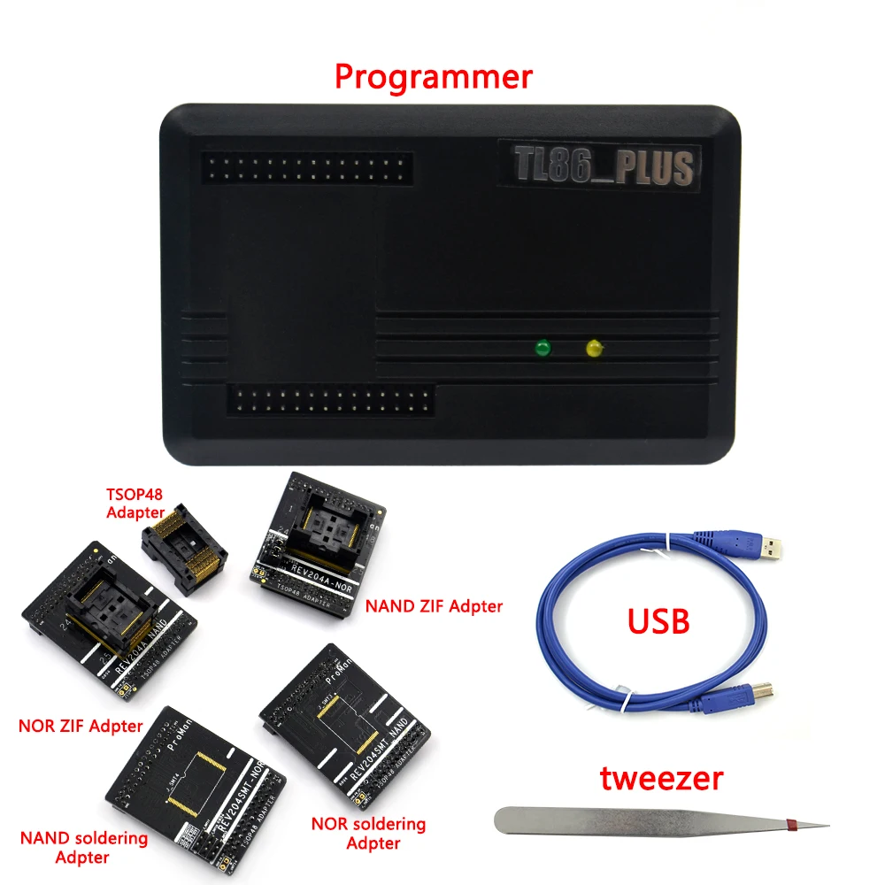 Программатор NAND ProMan Professional Программирование nand flash/NAND NOR TSOP48 FLASH программатор TL866