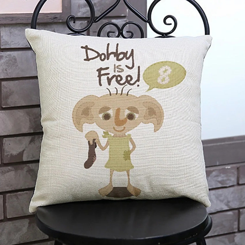

Star Wars Cute Dobby Clone Trooper Cartoon Throw Pillow Cover Home Decoration Sofa Cushion Cover 45x45cm Square Pillow Case