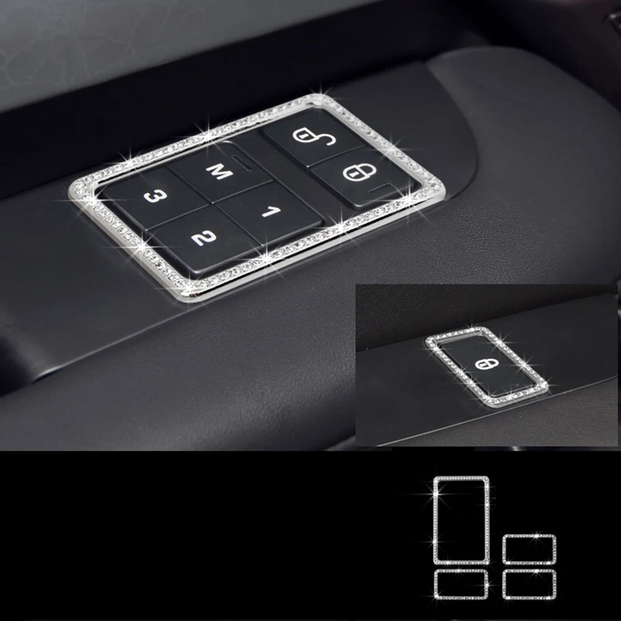4pcs Door Button Frame Trim For Land Rover Discovery 5 2017 Accessories