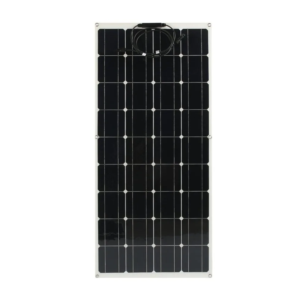 

(Ship From DE)Portable 160W Ultra Thin Outdoor Solar Charging Device Monocrystalline Solar Panel Flexible Camping Power Supply