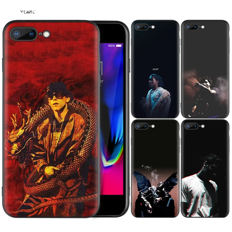 

Silicone Case Shell Coque for iPhone 7 8 6 6S Plus X XS MAX XR 5C 5 5S SE 7Plus 8Plus 7+ 8+ Big baby Tape Rapper