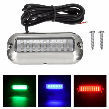 

Universal 3.5inch 12V led 27 LED Marine Stainless Steel Under Water Pontoon Waterproof Boat Transom Light White/Blue/Green/Red