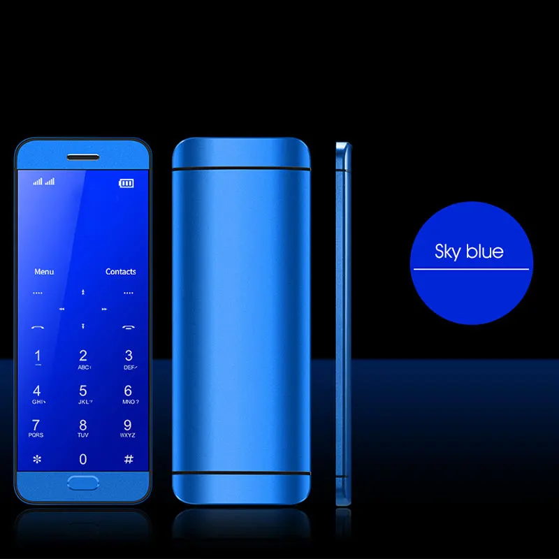 Ultra thin Card Smart Phone Student Lady Mobilephone 1.54 inch Touch Mini Cellphone MP3 MP4 Music Playing Bluetooth Dialer (23)